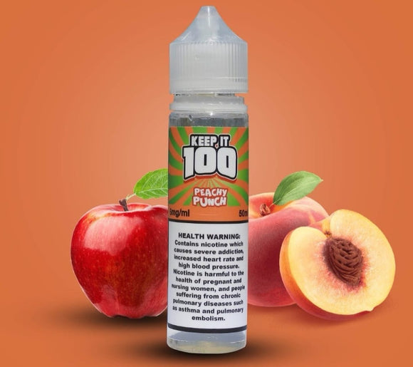 Peachy Punch E Liquid by Keep It 100 Oman Abudhabi Jordan