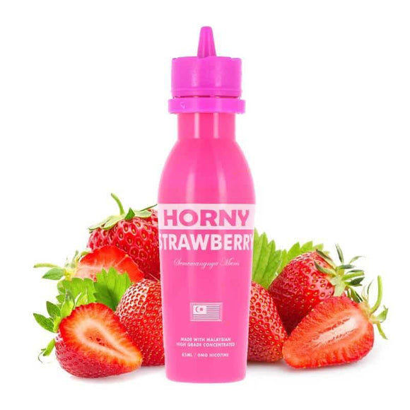 Strawberry E juice by Horny Flava - mg / 65 ml - E-LIQUIDS - UAE - KSA - Abu Dhabi - Dubai - RAK 1