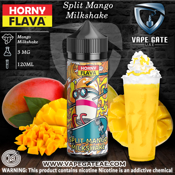 Horny - Split Mango Milkshake 120ml E Liquid by Horny Flava ABUDHABI DUBAI KSA