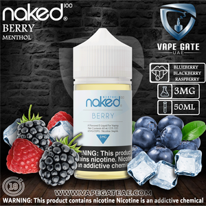 Naked 100 - Berry E liquid 50ml - 3 mg - 50 ml (UAE Approved) - E-LIQUIDS - UAE - KSA - Abu Dhabi -