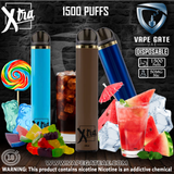 PUFF XTRA Disposable Vaporiser - 1500 puffs (50 mg)